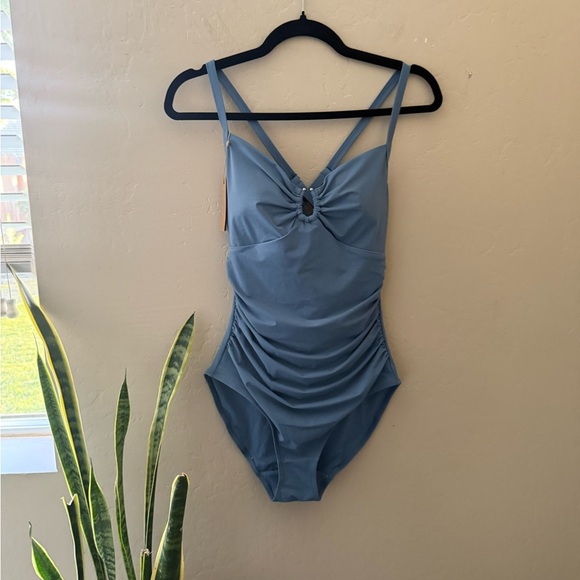 Shapellx Smart Sculpt U-Ring Cut Out Shaping Swimsuit - Picture 8 of 10